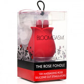 10X Fondle Massaging Rose Silicone Clit Stimulators